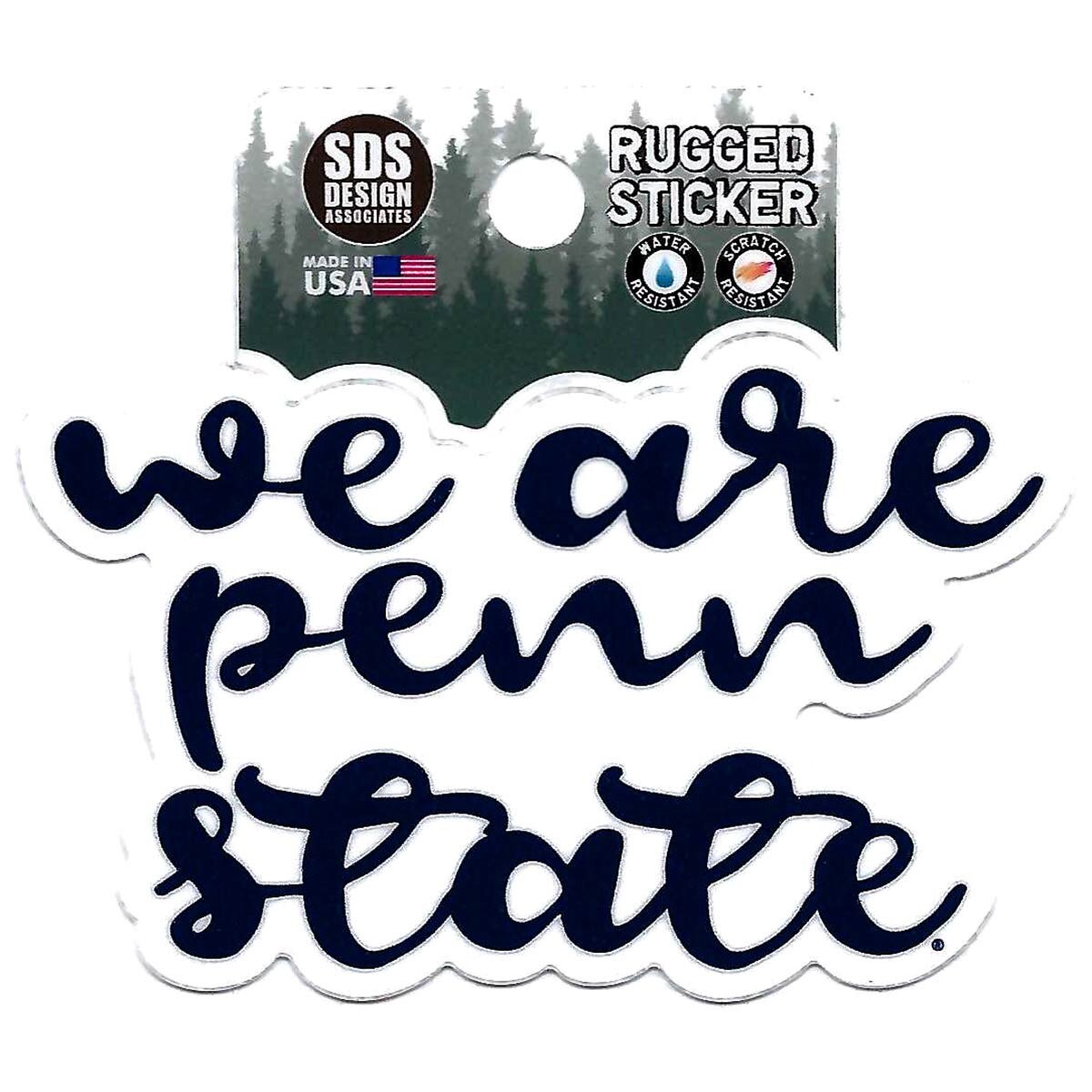 rugged sticker script We Are Penn State